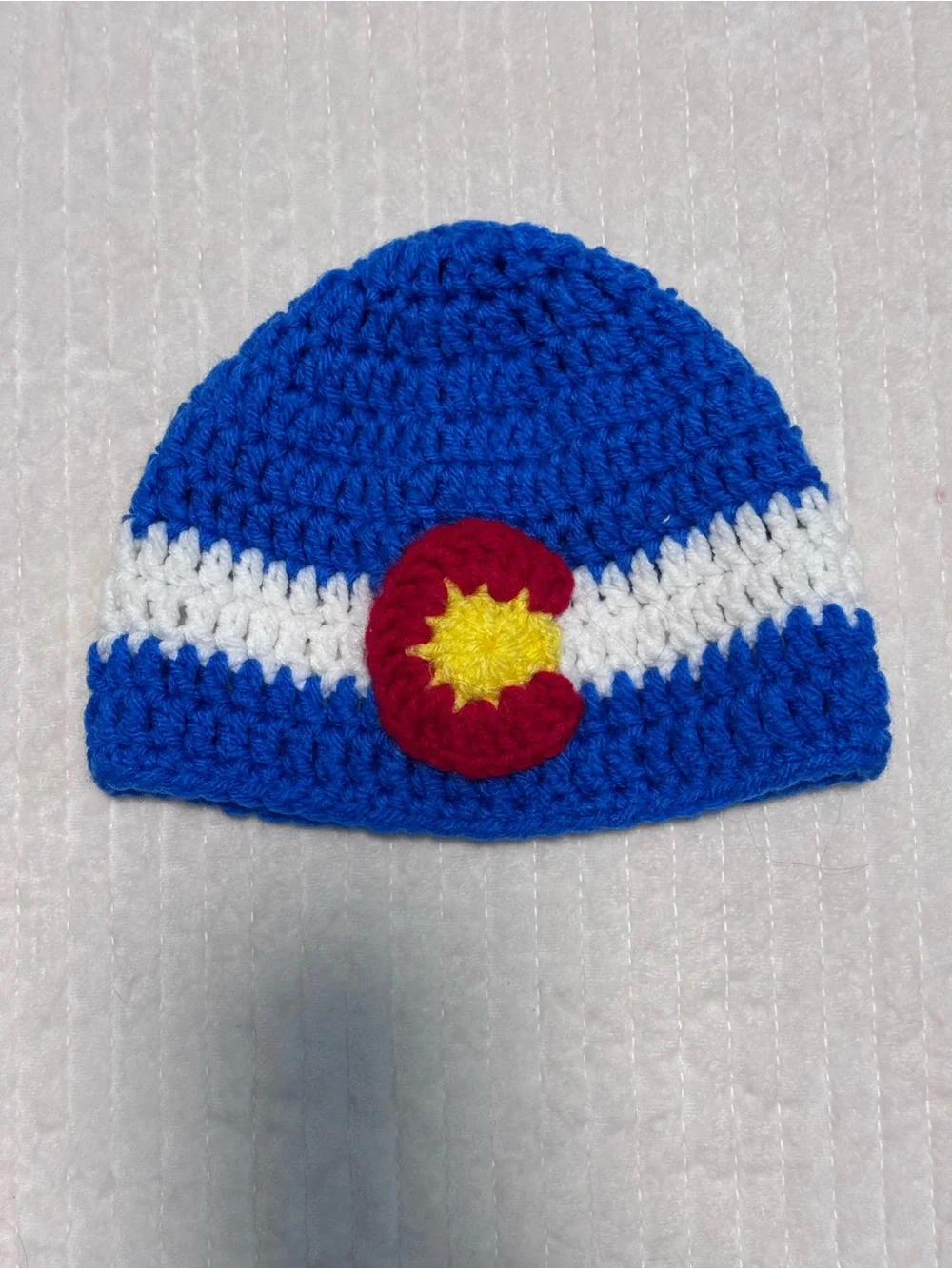 Handmade Colorado Flag Kids Beanie | Youth | 4-8 yrs old